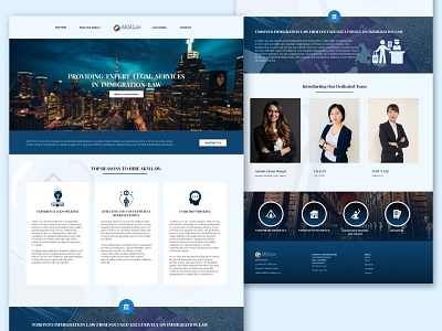 AKM Law UX UI Redesign 2019