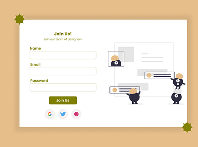 Sign-up page dailyui dailyui 001 design web