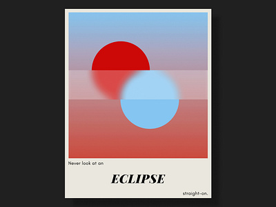 Eclipse Poster design eclipse figmadesign gradient poster poster a day poster art poster design typography