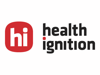 Healthignition Logo font logo minimal sans typography