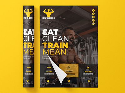 Unique and Professional Gym Flyer Design brand brand design brand identity branding branding design flyer flyer artwork flyer design flyer template flyers graphic graphic design graphic design graphicdesign graphics logo logo design logodesign logos logotype