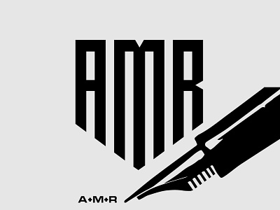 AMR Monogram logo concept. app design graphic design icon illustration logo minimal typography ux vector