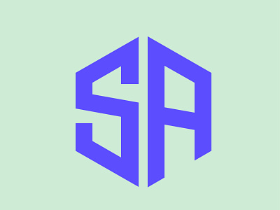 SA Monogram concept logo.