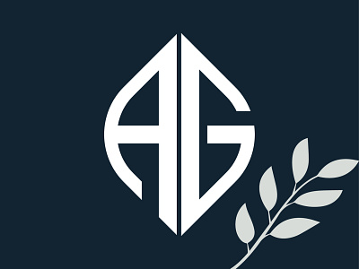 AG AG Monogram concept logo. animation brand identity branding dailyui design digital drawing dribbble graphic design icon illustration illustrator lettering logo logo design logodesign logotype minimal typography vector