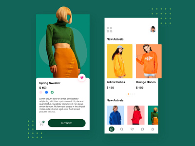 Worn - The Apparel App app concept design flat minimal ui ui design userinterface ux uxdesign