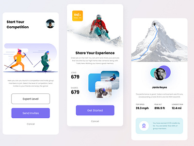 Sledge ™ app concept design illustration ui ui design userinterface ux uxdesign vector