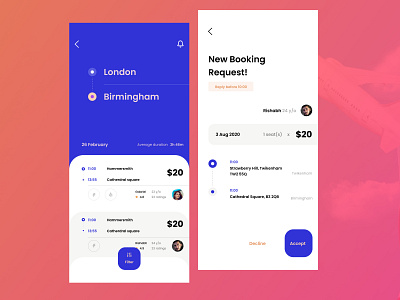 Glide - Flight Booking App app clean ui cleandesign flat flight app flight booking flight search minimal ticket booking travel app ui ui design userinterface uxdesign