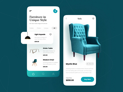 Coûteuse - Modern Home Decor App app branding design minimal ui ui design userinterface uxdesign
