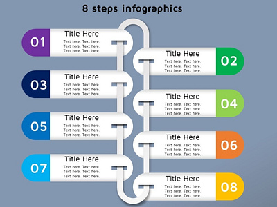 8 steps info-graphics