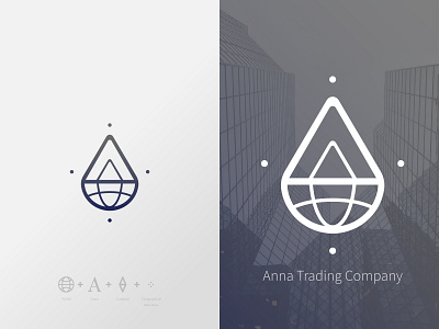Anna trading company logo design branding creative design logo logo designer minimal