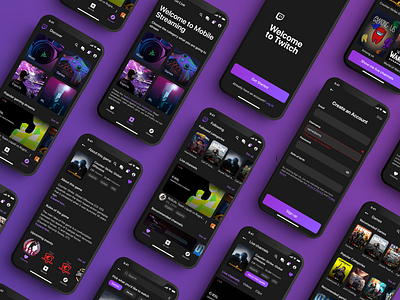 Twitch app. Redesign