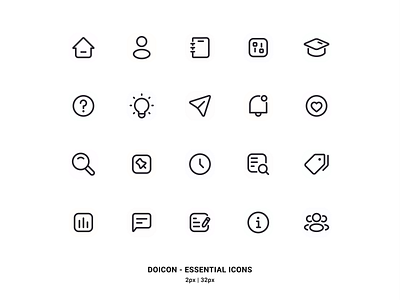 DOICON - Essential Icon Packs about icons airplane icons basic icons bubble chat documents icons essential icons flat icon design glyph icon graphic design homepage icons icon design line icons message icon notification icons outline icons profile icons search icons send icons ui design ui icons