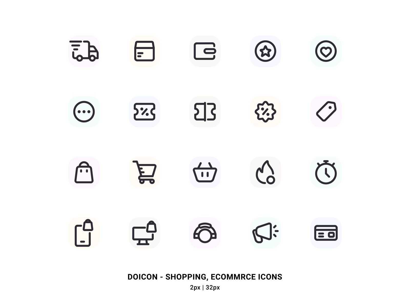 ecommerce icons pack