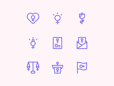 DOICON - Womens Day Icons Pack app icon basic icons equality icons essential icons gender icons glyph icons icon design icon sets icons pack line icons pixel perfect svg icons ui design ui icons vector icon website icon women women empowerment womens day womens day icon