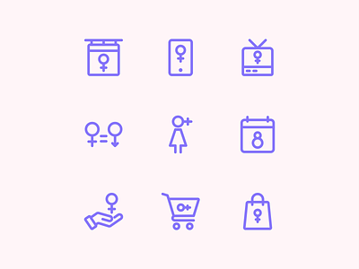 DOICON - Womens Day Icons Pack app icon basic icons equality icons essential icons flat icons gender icons glyph icon icon design icon sets icons pack justice icons line icons pixel perfect svg icons ui design ui icons vector icon website icon women empowerment womens day icon