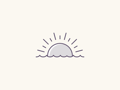 Sunset - Lineal Color app icon basic icons design essential icons flat icon grey icon design illustration line icons lineal color purple solid icon sun sunset svg ui design ui icons