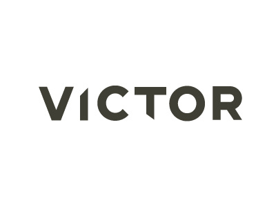 Victor branding chilli be logo typography victor