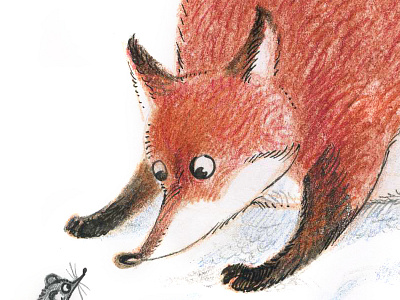 A fox fox illustration mous