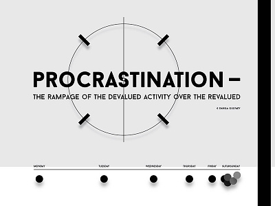Procrastination (EN) design quote typography