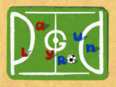 Wix Playoff: Take the Playground football illustration playoff