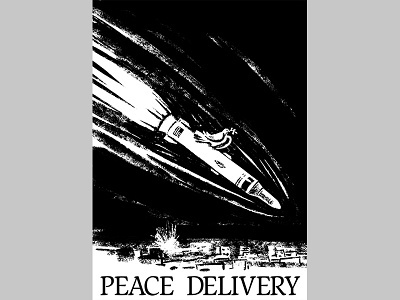 Peace poster bird bomb peace pigeon politic rocket war