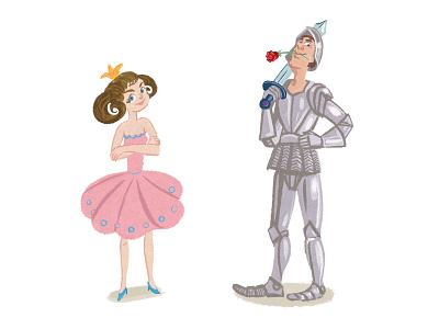 Characters2 character childish girl human illustration knight man medieval princess royal woman