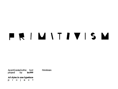Primitivism art artstyle branding bw design font icon logo primitivism type typography vector
