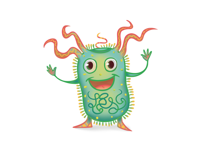 Microbe by Irine Gubanova a.k.a. bc999 on Dribbble