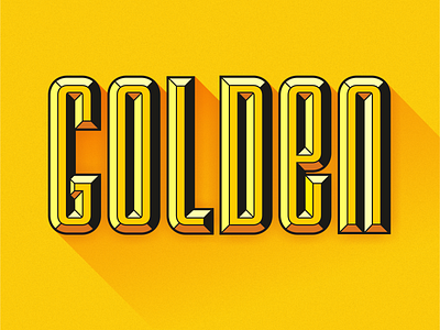 Golden black clean design flat font gold illustration letter type typography vector yellow