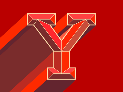 RED Y clean design flat font illustration lettering logo orange red type typography vector
