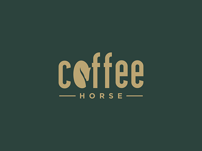 COFFEE HORSE branding design flat icon illustration logo logos logotype negative space typography