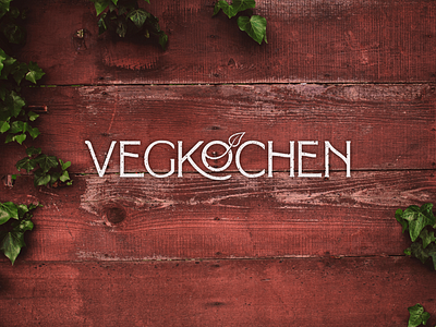 Logotype for Vegkochen - Vegan Cullinary branding letter lettering logo logotype vegan wordmark