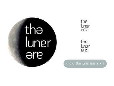 the lunar era branding design typography vector