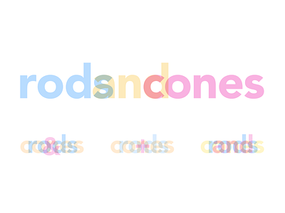 rods n cones design logo typography