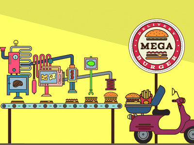 Logo design for Burger Delivery