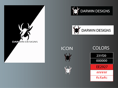 Darwin Design Logo branding design icon illustrator logo vector web