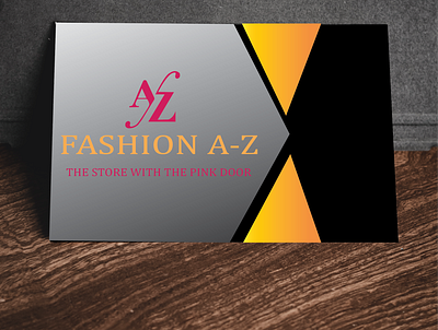 FASHION A-Z CARD branding card design design graphicdesign illustration illustrator logo