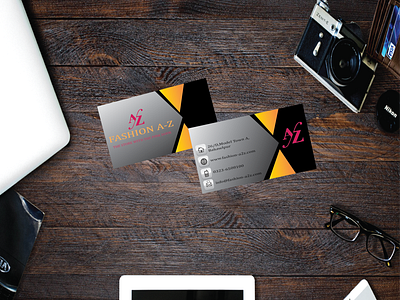 FASHION A-Z CARD branding card design design graphicdesign icon illustration illustrator logo