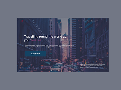 Travelling web app dashboard app design typography ui ux