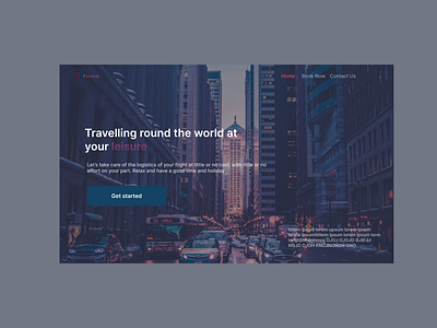 Travelling web app dashboard