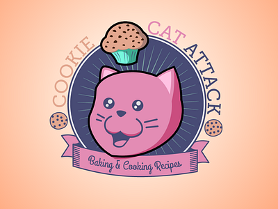 Cookie Cat Attack illustration logo