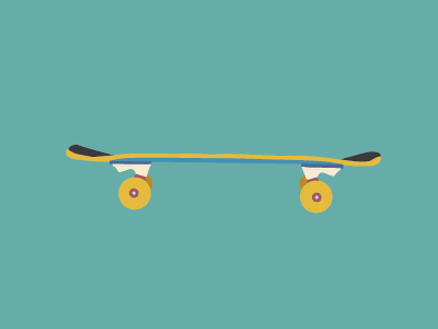 Illustration #16 - Skateboard flat illustration skateboard