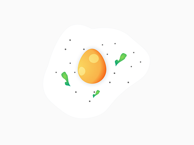 Egg/Omlette? breakfast design food gradients illustration sketch state vegetables
