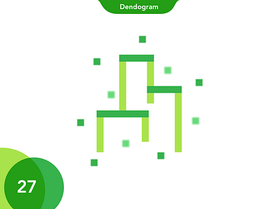 27 Dendogram bar charts circle dots gradients intro lines notch overlay pie pixel