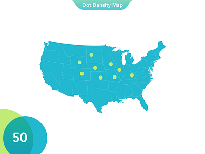 50 Dot Density Map bar charts circle dots gradients hexagon intro lines map notch overlay pie