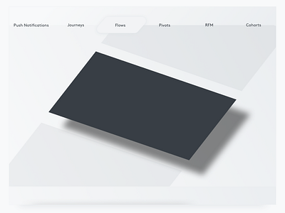 Features Fold benefits business card client contrast design feature float flow hover interface layout marketing perspective platform shadow shape ui ux wireframe