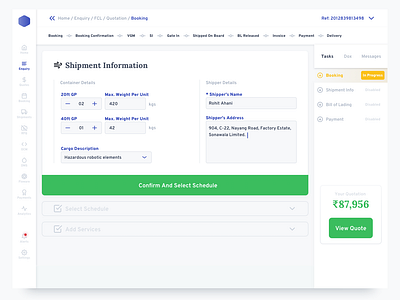 5. Dashboard Booking