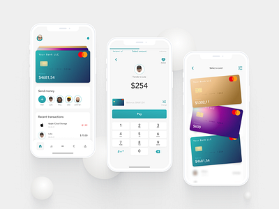 Banking app app banking banking app clean clean ui concept design mobile money transfer simple transaction screen ui ux uxui