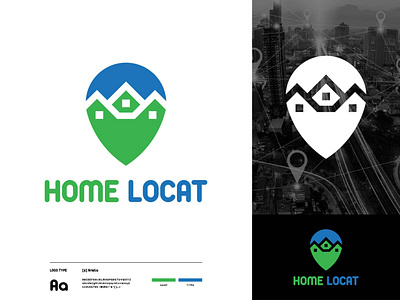 location apps logo branding graphic design home location apps logo design minimalist logo real estate