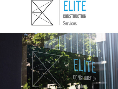 Elite construction services design logo